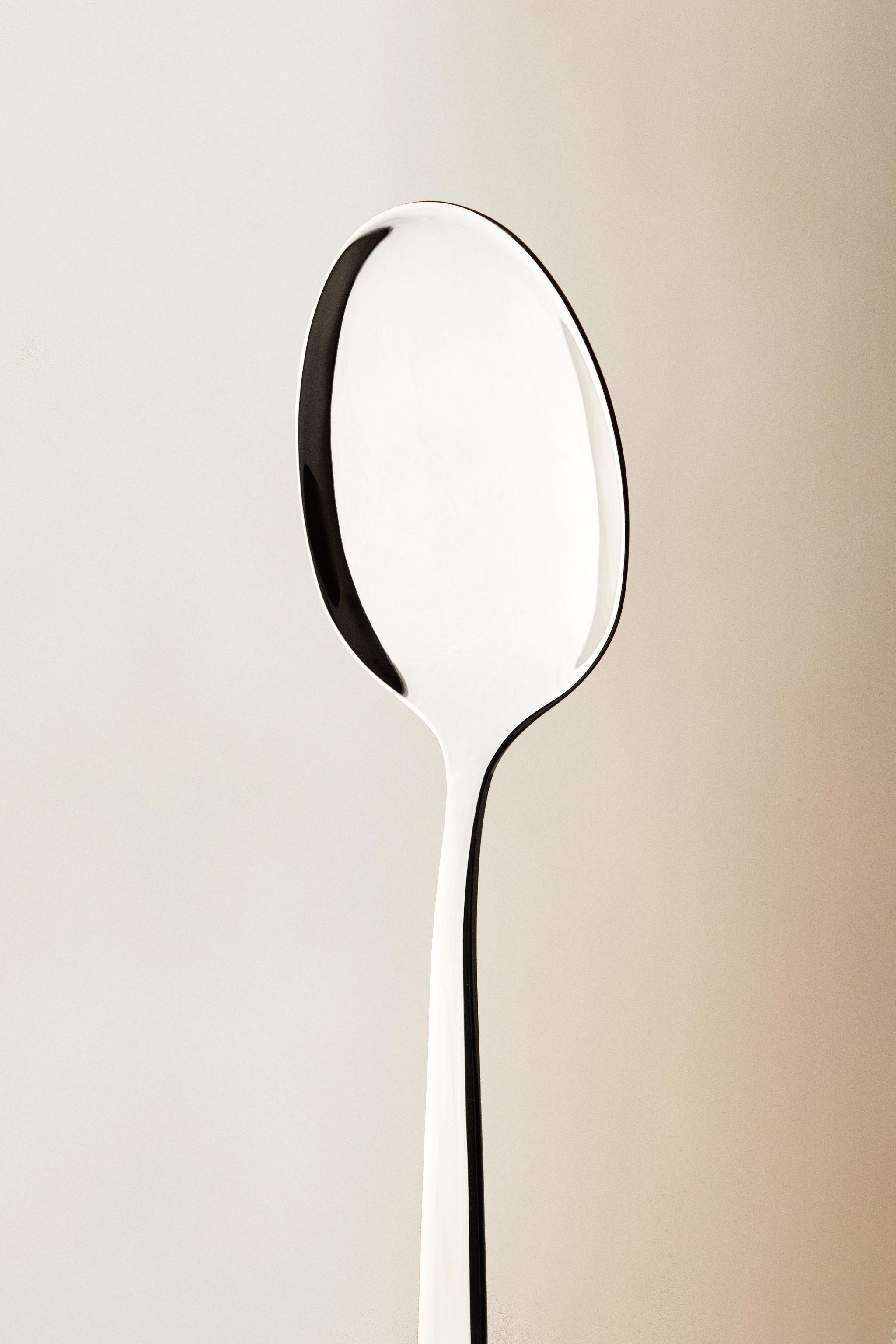 SERVING SPOON WITH A THIN HANDLE